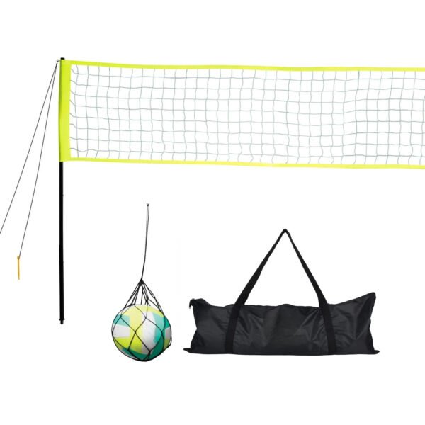 Works Outdoor Volleyball and Net Set with Ball and Pump