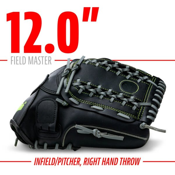 Sports Baseball + Softball Glove - Fieldmaster Midnight Adult - Image 3