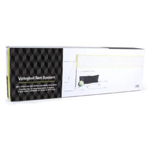 Works Outdoor Volleyball and Net Set with Ball and Pump