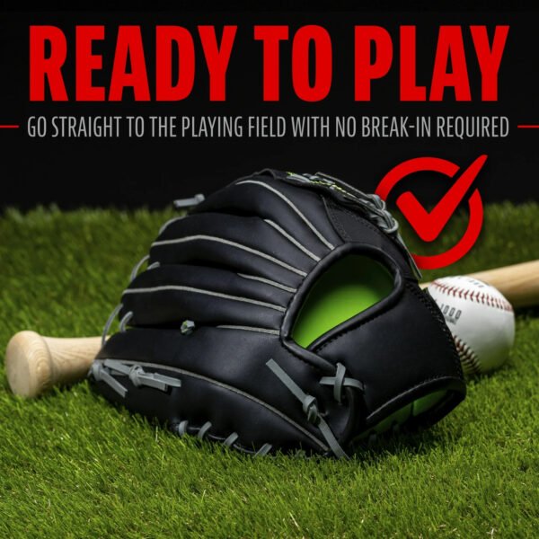 Sports Baseball + Softball Glove - Fieldmaster Midnight Adult - Image 4