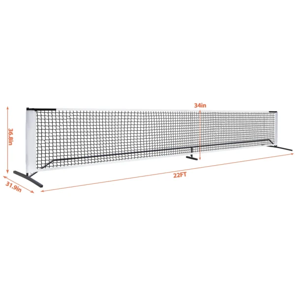 22FT Portable Pickleball Net Tennis Practice Net with Carry Bag - Image 2