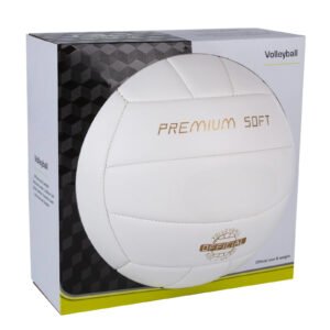Works Size 5 Premium Soft Volleyball, White
